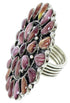 Purple Oyster Shell Large Statement Silver Ring Size 6-3/4 BW73000